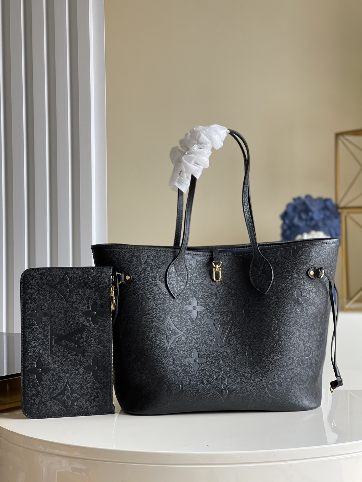 Louis Vuitton M58707 LV Steamer XS bag in Black Monogram Seal cowhide  leather Replica sale online ,buy fake bag